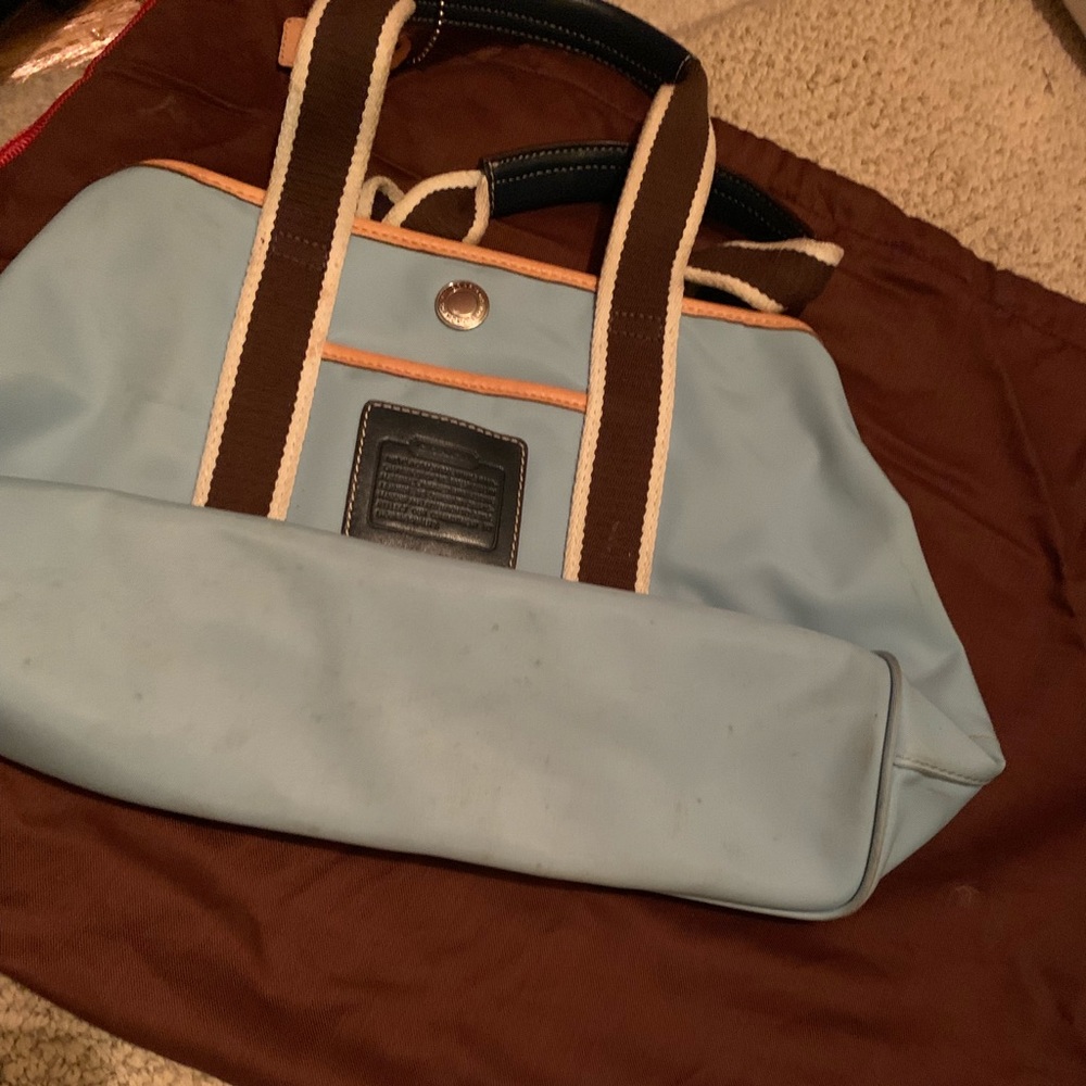 Light blue handbag